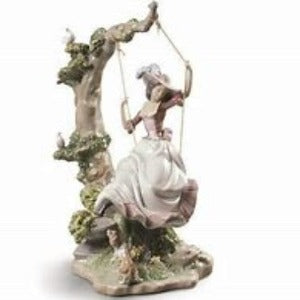 Swinging Woman Figurine