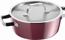 Load image into Gallery viewer, Fusiontec Aromatic Rose Quartz High Casserole with Lid 24 Cm
