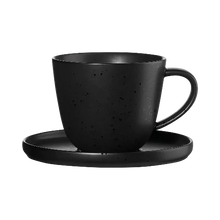 Load image into Gallery viewer, Coppa Kuro Coffee Cup with Saucer
