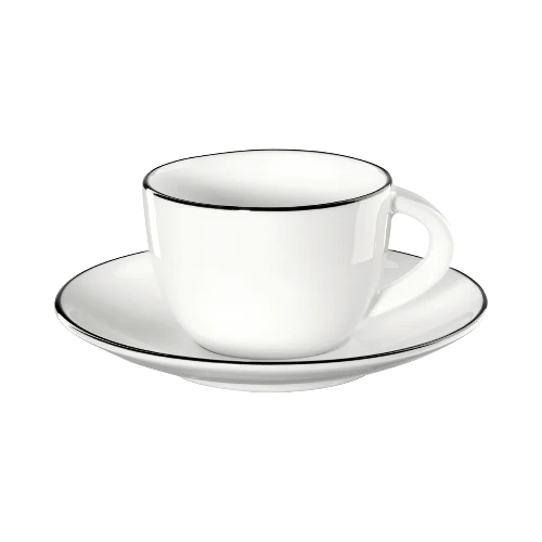 A Table Ligne Noire Espresso cup with Saucer