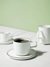 Load image into Gallery viewer, Oco Ligne Noire Coffee cup with Saucer
