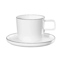 Load image into Gallery viewer, Oco Ligne Noire Coffee cup with Saucer
