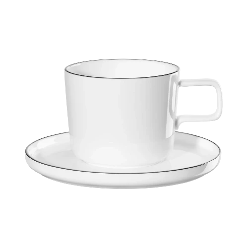 Oco Ligne Noire Coffee cup with Saucer