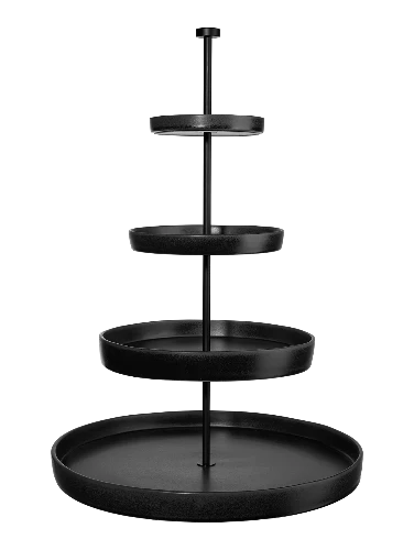 Grande Nero Etagere 4Tiered