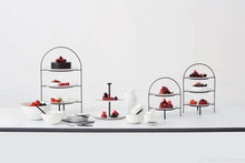 Load image into Gallery viewer, A Table Ligne Noire Etagere Three-Tiered, Black coated ∅ 21 CM
