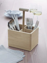 Load image into Gallery viewer, Dine Oak Cutlery Holder
