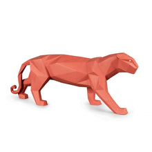 Load image into Gallery viewer, Panther Figurine, Coral matte
